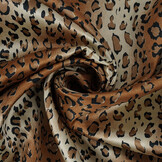 Stretch Satin Bedruckt Leopard Marloes Klein