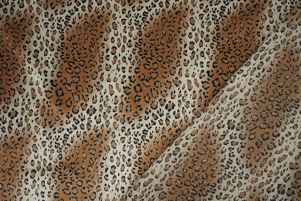 Stretch Satin Printed Leopard Marloes Small
