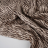 Stretch Satin Printed  Zebra Bibi