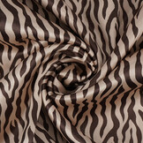 Stretch Satin Bedruckt  Zebra Bibi