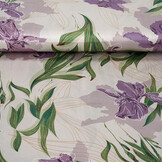 Stretch Satin Printed Flowers Els