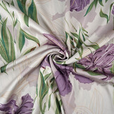 Stretch Satin Bedruckt Blumen Els