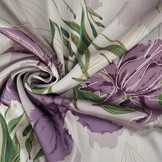 Stretch Satin Bedruckt Blumen Els