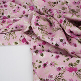 Stretch Satin Printed Flowers Florine