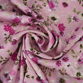 Stretch Satin Printed Flowers Florine