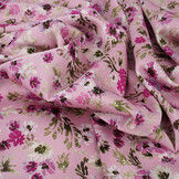 Stretch Satin Printed Flowers Florine