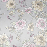 Stretch Satin Bedruckt Blumen Yvonne