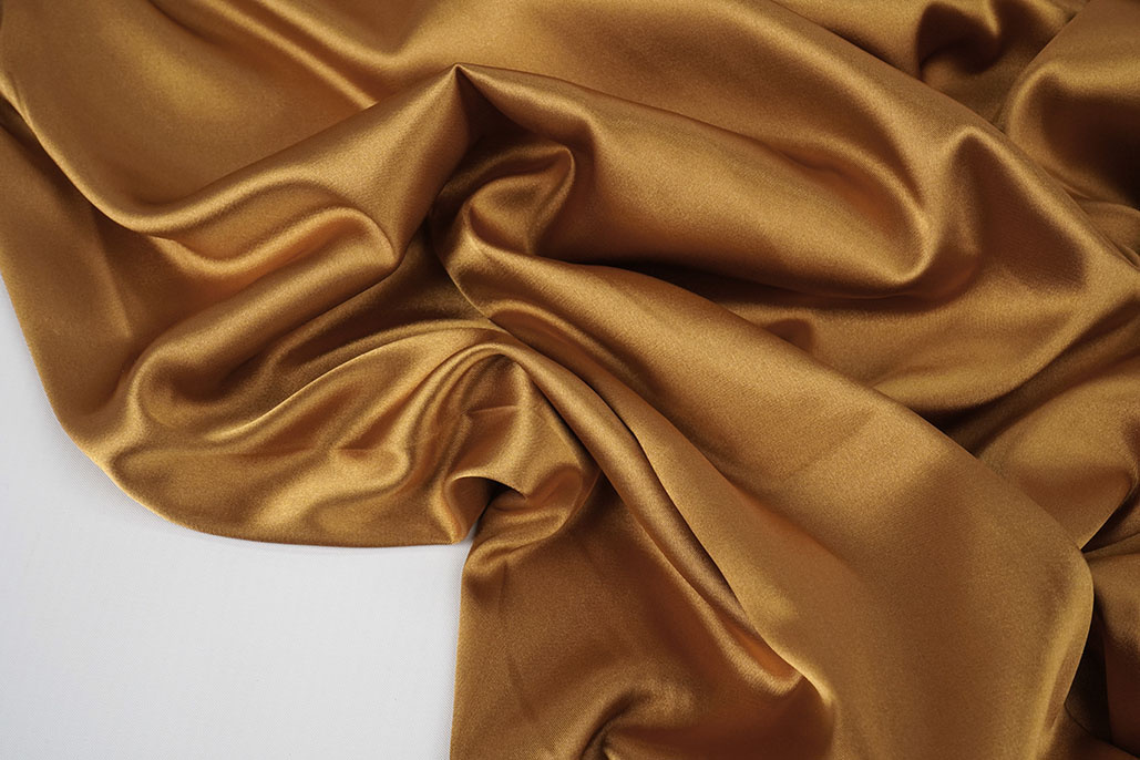 Stretch Satin Sudan Brown