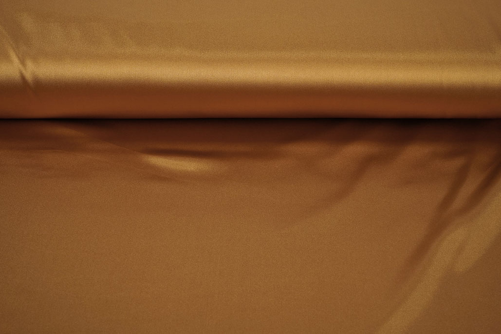 Stretch Satin Sudan Brown