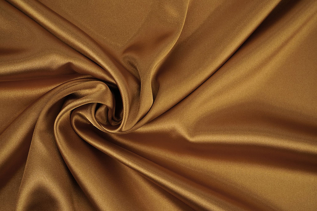 Stretch Satin Sudan Brown
