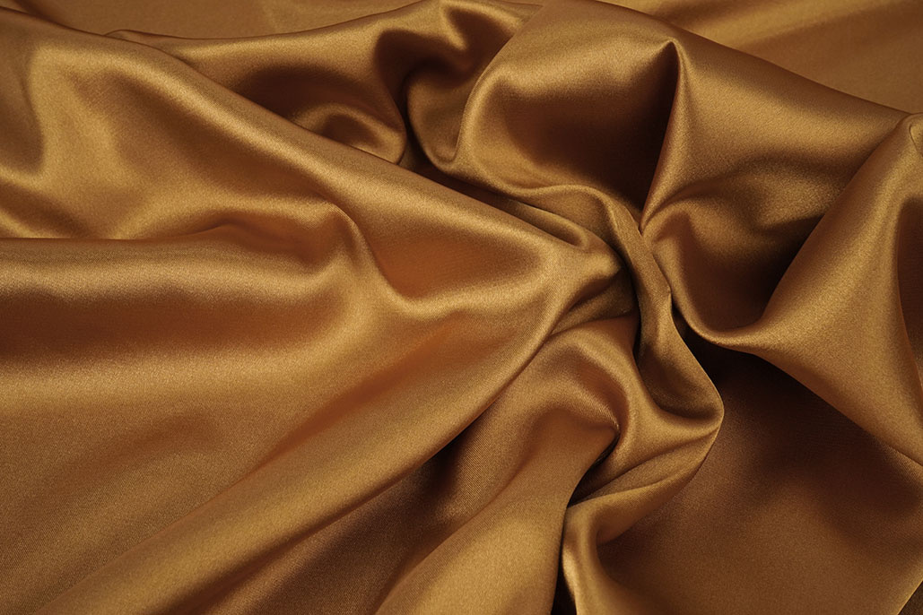 Stretch Satin Sudan Brown