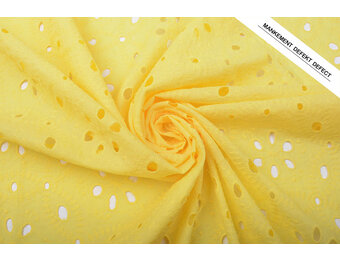 Broderie Katoen Matunda Geel