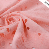 Broderie Katoen Matunda Roze