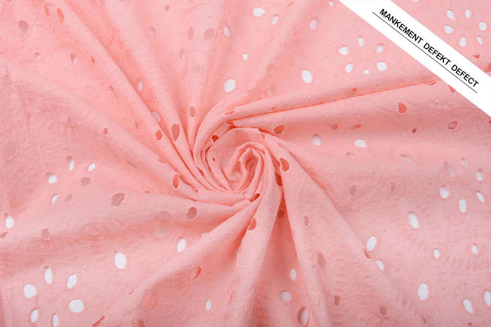 Broderie Katoen Matunda Roze