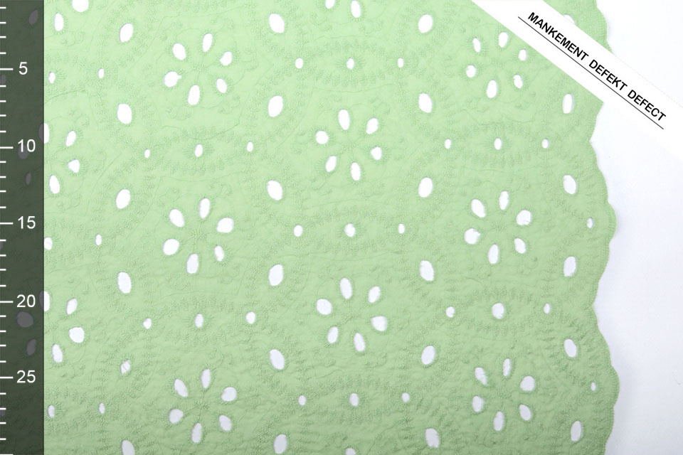 Broderie Katoen Matunda Groen