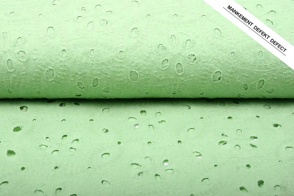 Broderie Katoen Matunda Groen