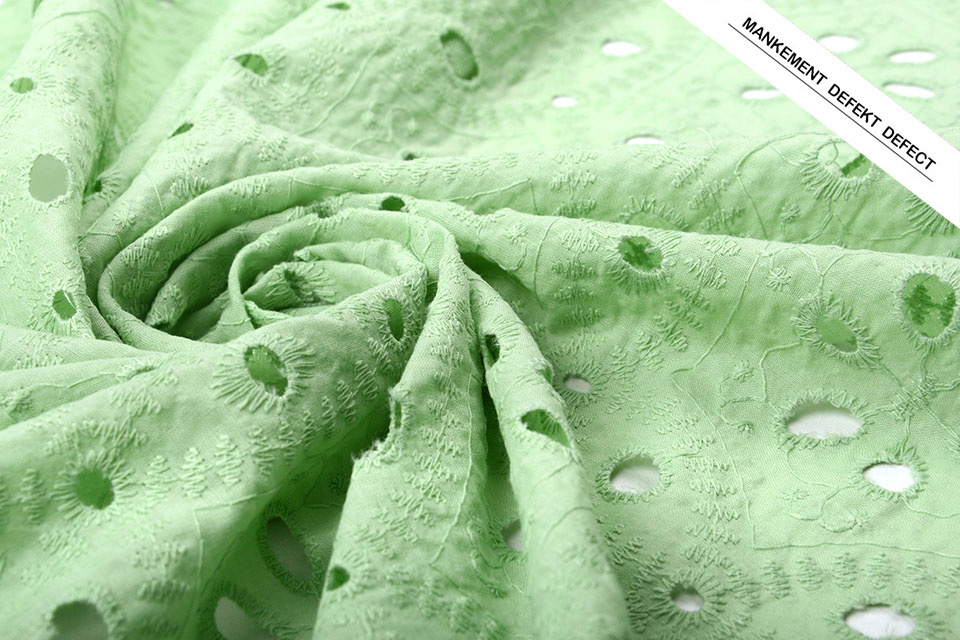 Broderie Katoen Matunda Groen