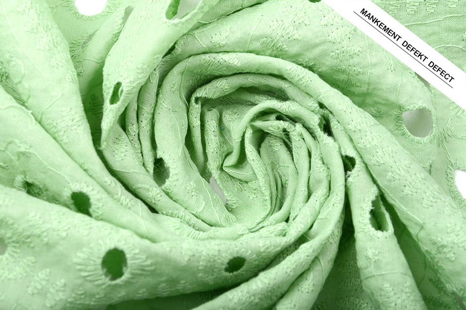 Broderie Katoen Matunda Groen