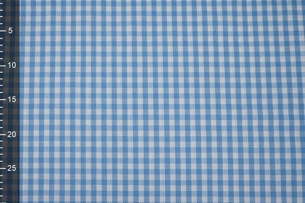 Boerenbont Ruit 8 mm Licht Blauw