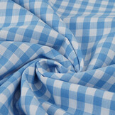 Bauern Karo 8 mm Hellblau