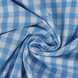 Bauern Karo 8 mm Hellblau