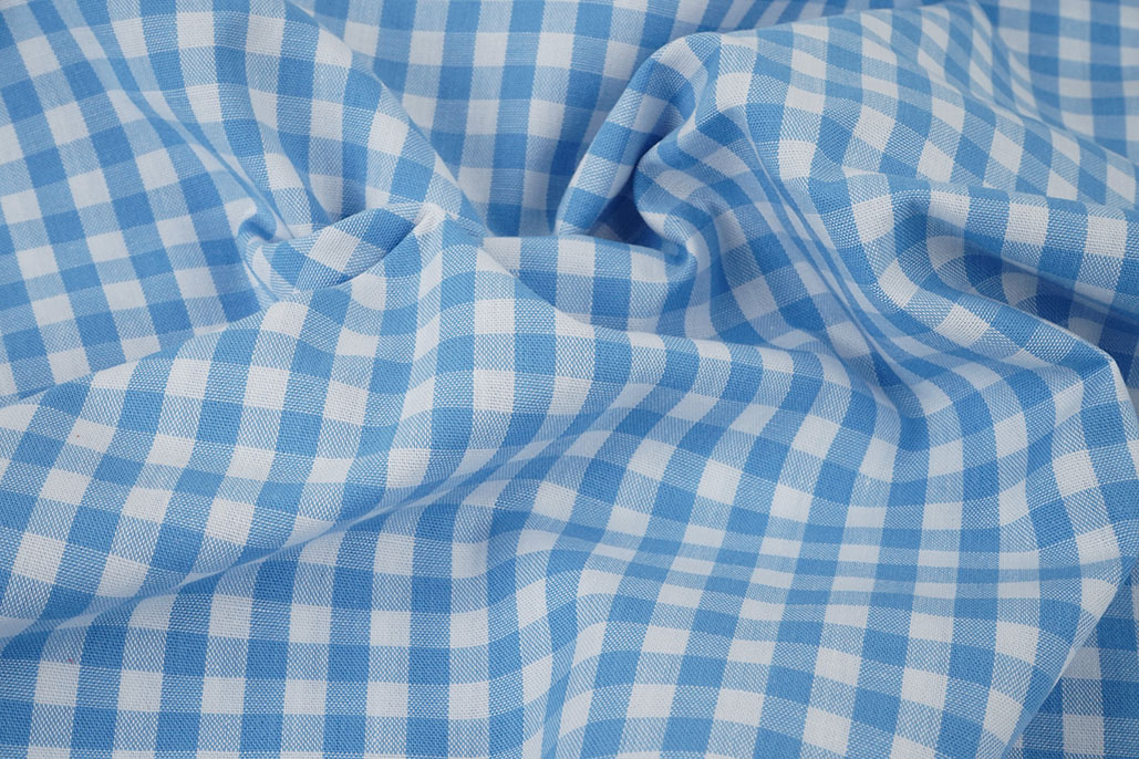 Boerenbont Ruit 8 mm Licht Blauw