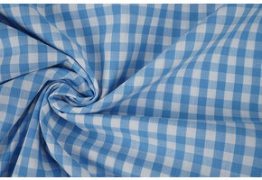 Gingham Check 8 mm Light Blue