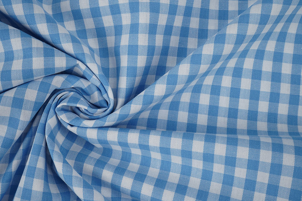 Boerenbont Ruit 8 mm Licht Blauw