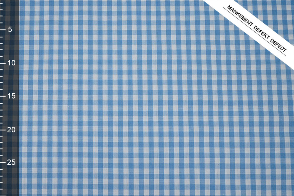Gingham Check 8 mm Light Blue