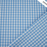 Gingham Check 8 mm Light Blue
