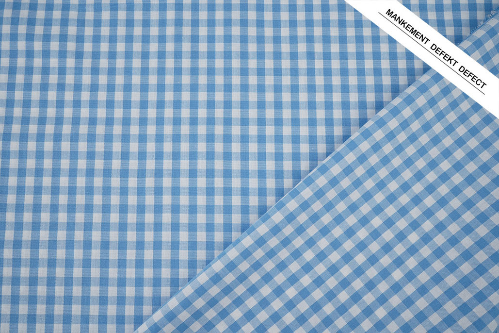 Gingham Check 8 mm Light Blue