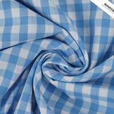 Gingham Check 8 mm Light Blue