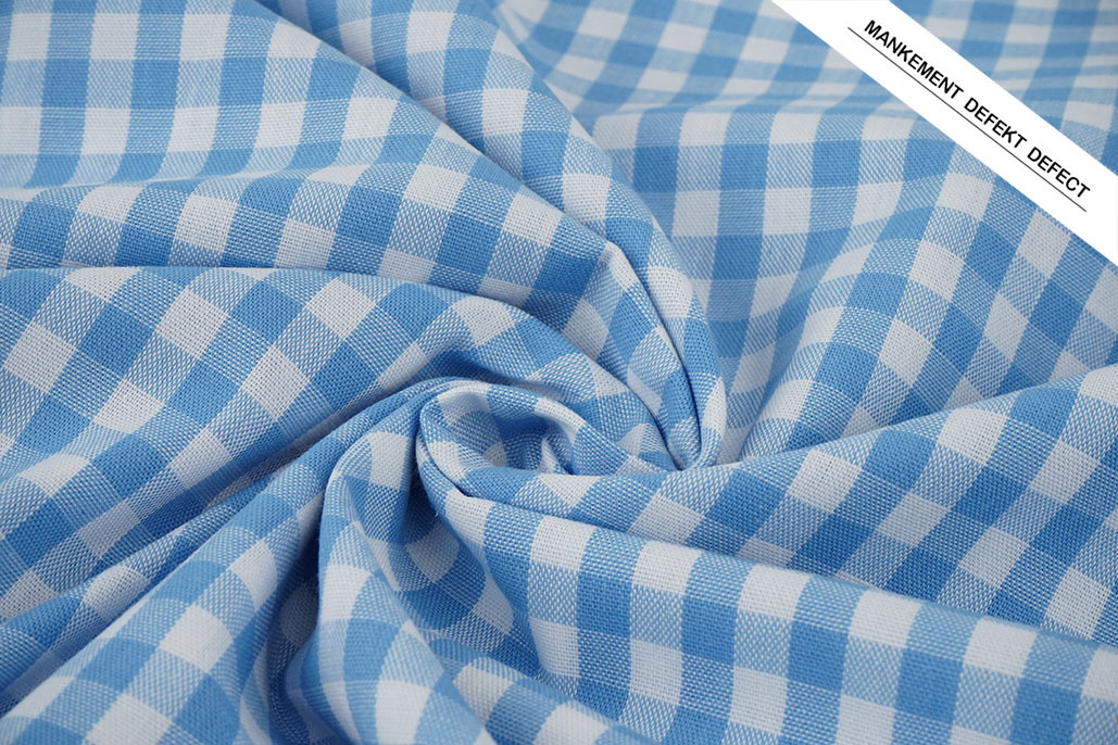 Gingham Check 8 mm Light Blue