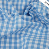 Bauern Karo 8 mm Hellblau