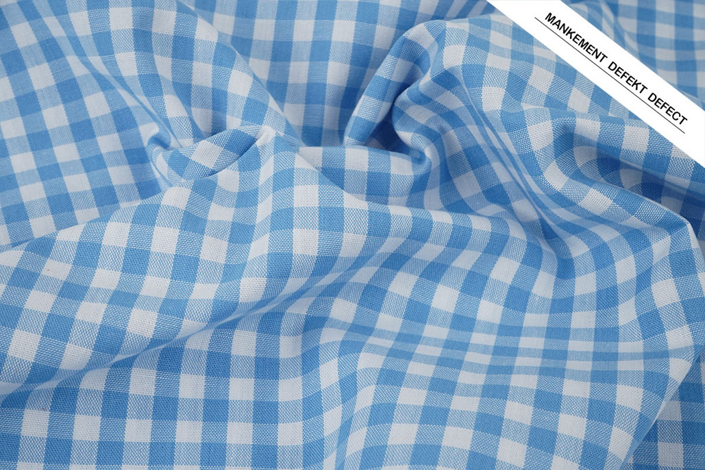 Gingham Check 8 mm Light Blue