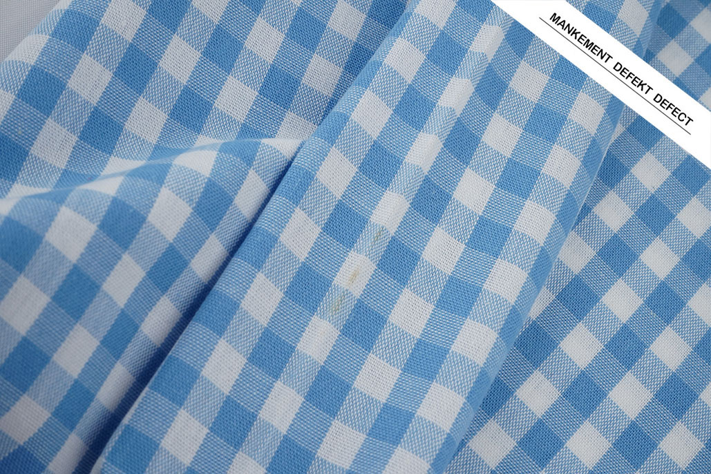 Bauern Karo 8 mm Hellblau