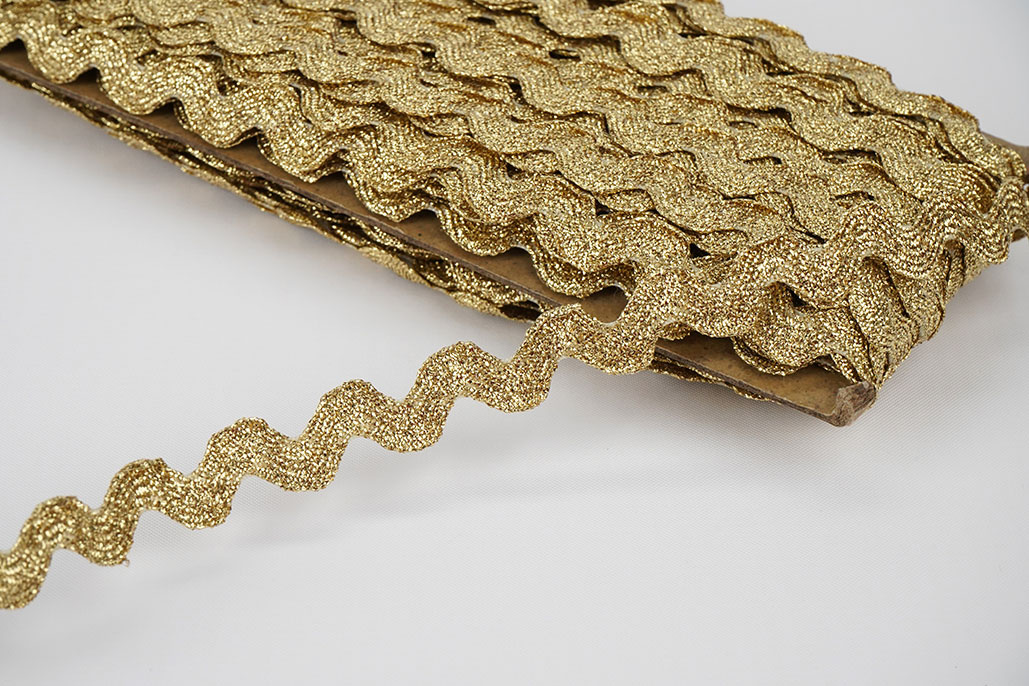 ZigZagband Lurex 8mm Gold