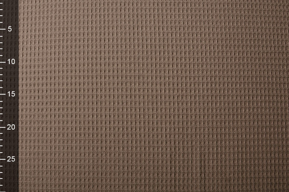 Waffle Pique Fabric Taupe