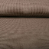 Waffelpiqué Baumwolle Taupe