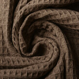 Waffelpiqué Baumwolle Taupe