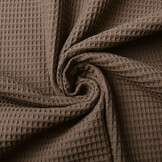 Waffle Pique Fabric Taupe