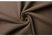Waffle Pique Fabric Taupe
