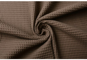 Waffle Pique Fabric Taupe