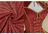 Samt mit Glitzer Rot