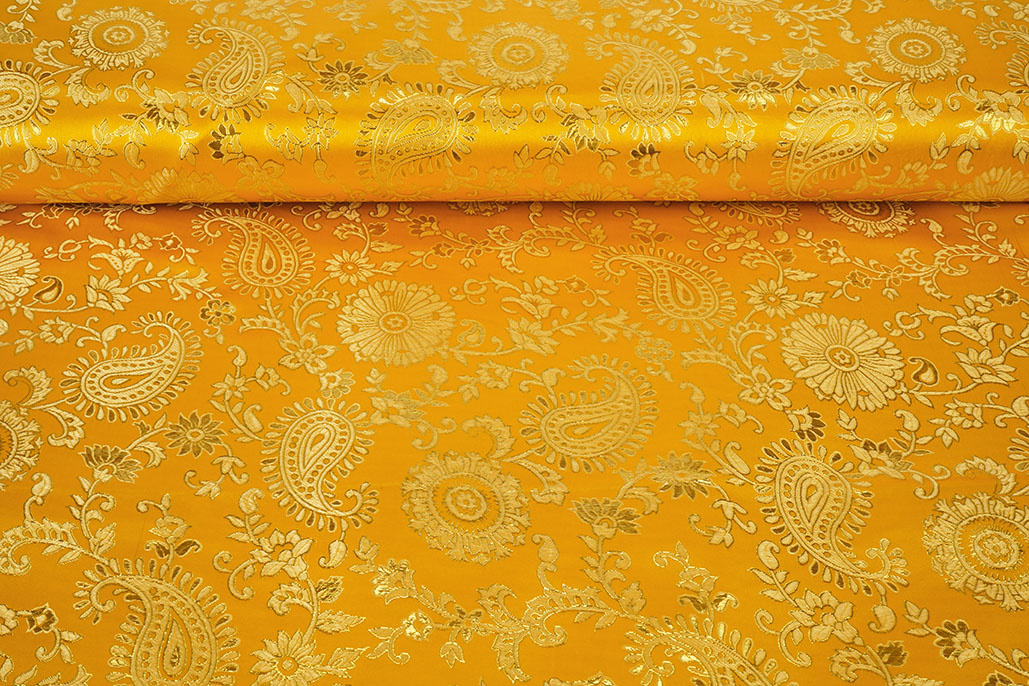 Brocade Celia Ocher Yellow