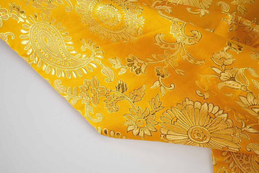 Brocade Celia Ocher Yellow