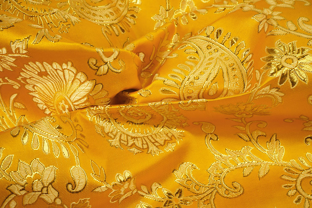 Brocade Celia Ocher Yellow
