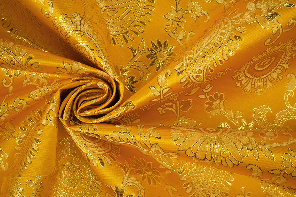 Brocade Celia Ocher Yellow