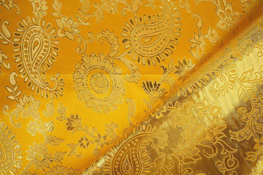 Brocade Celia Ocher Yellow