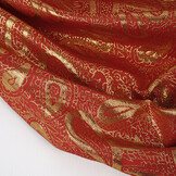 Brokaat Paisley Rood